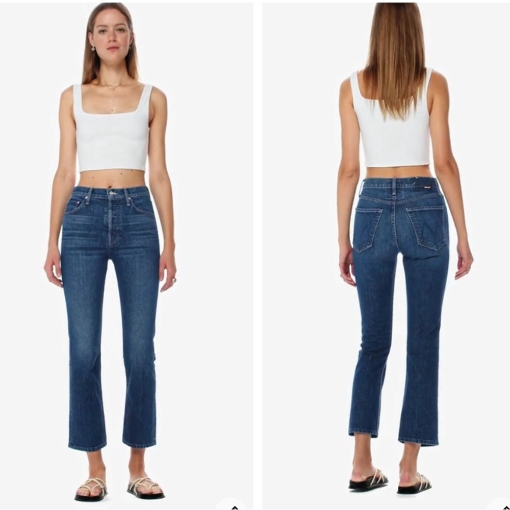 MOTHER High Rise Blue Jeans